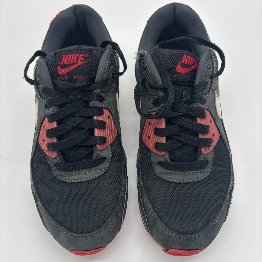 Nike Air Max 90 Bred Anthracite Mystic Red White Black FB9658-001 sz 6.5 Mens